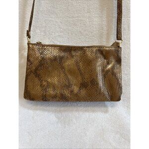 Carolina Hill Women’s Crossbody Multi Compartment‎ Zipper Slots Faux Snakeskin